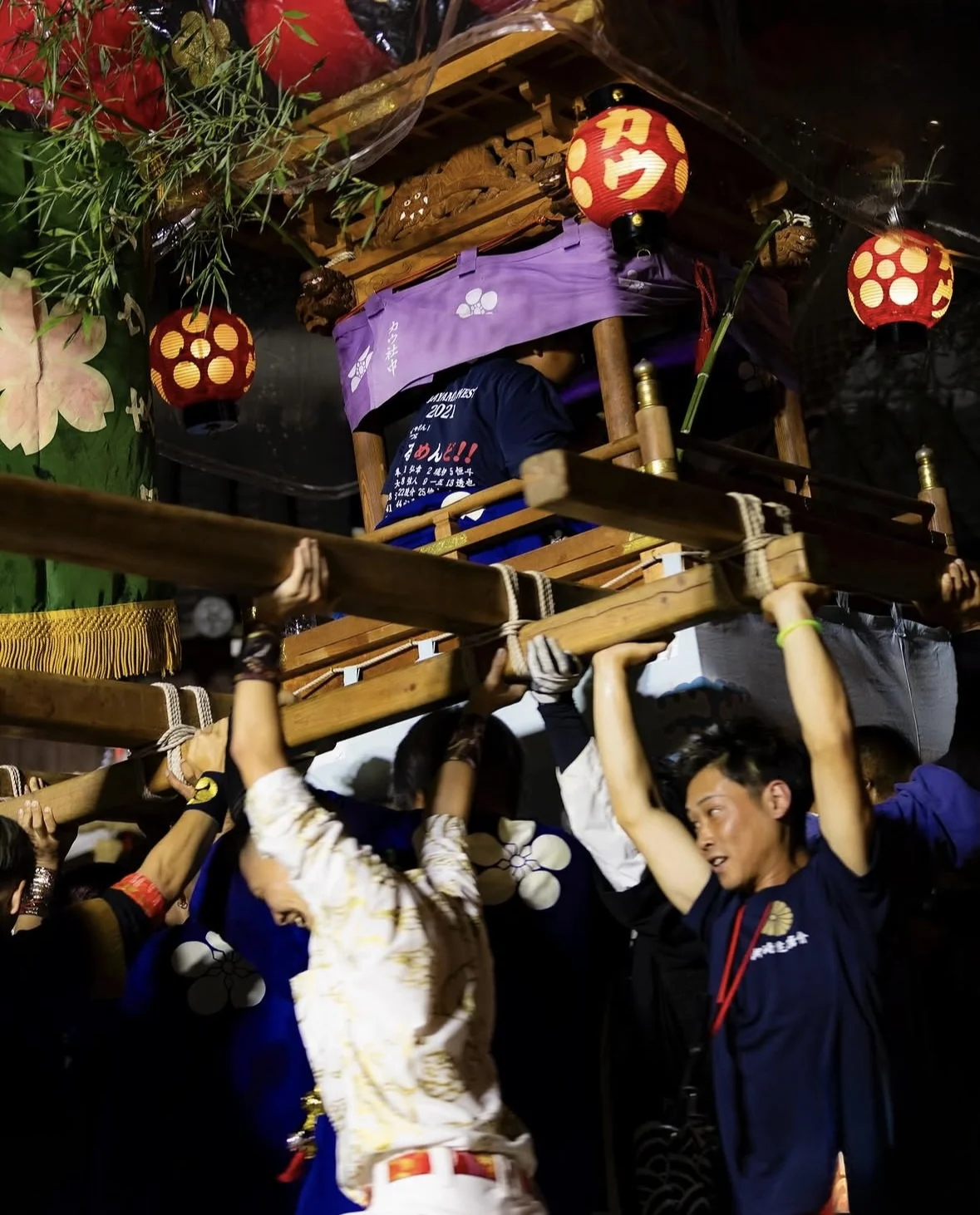 神島天神祭 宵宮の宮入り