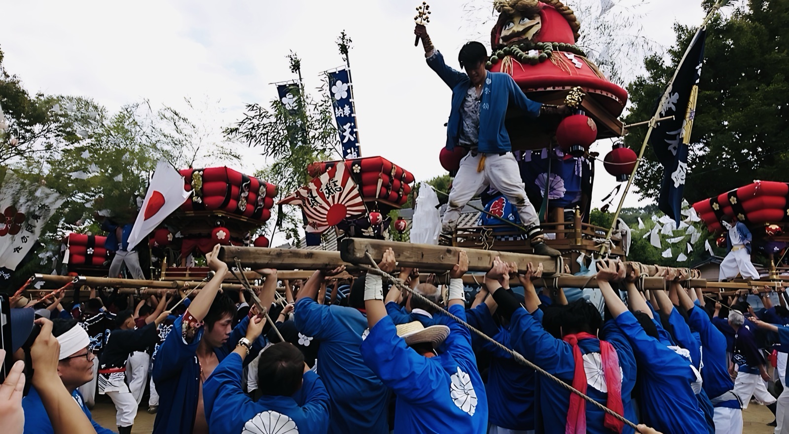 神島天神祭 総担ぎ