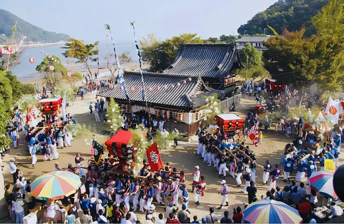 神島天神祭 総担ぎ