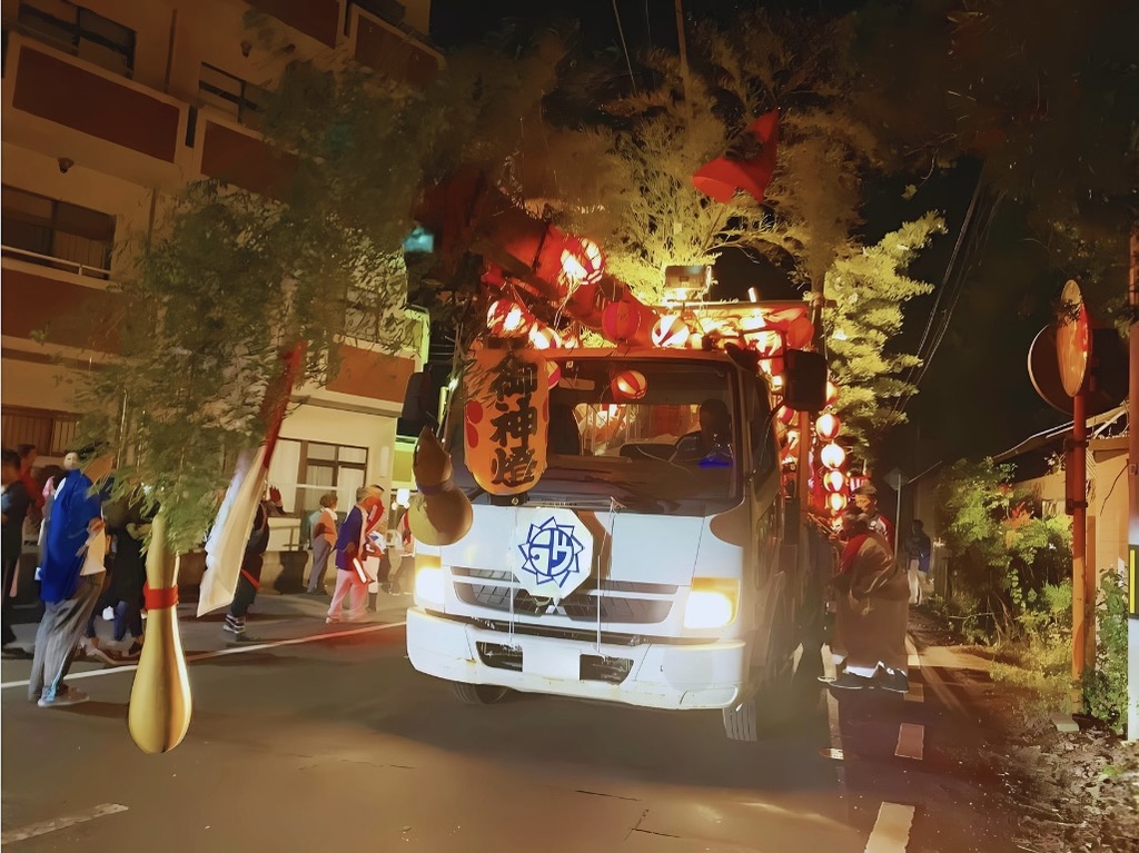 神島天神祭 宵宮の提灯